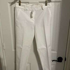 LOFT Women's Crisp White Straight Leg Jeans